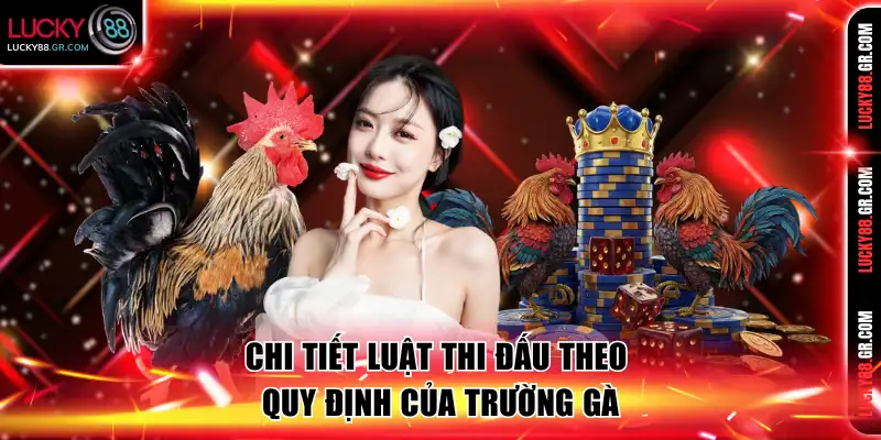 Chi tiết luật thi đấu theo quy định của trường gà